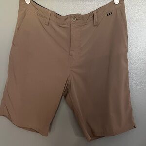Hurley Men's Brown Flat Front Shorts